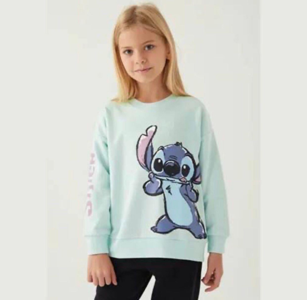 STITCH YEŞİL ÇOCUK SWEATSHIRT