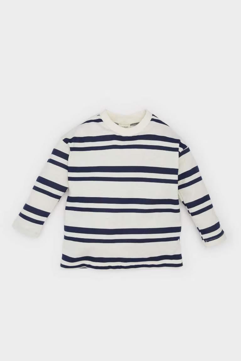 Defacto Erkek Bebek Uzun kol T-shirt D7738A5/NV241