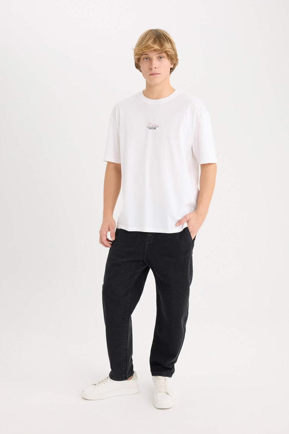 Defacto Erkek  T-shirt D7814AX/WT34