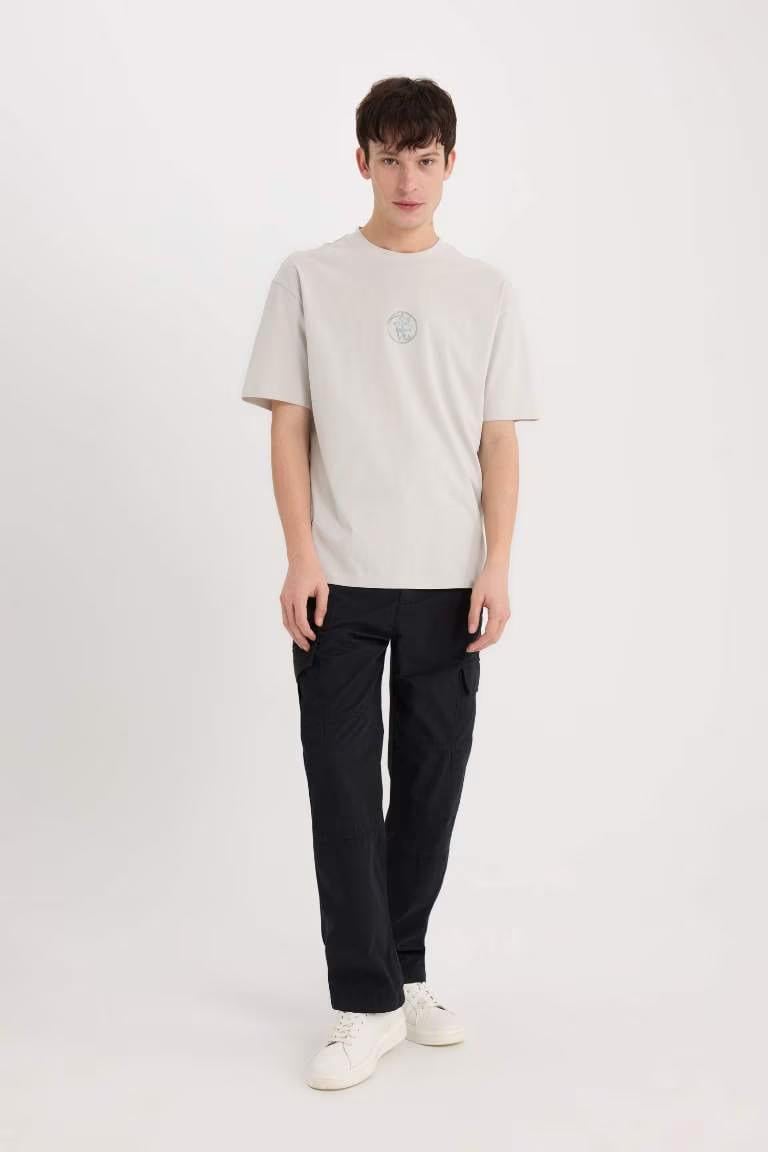Defacto Erkek  T-shirt D9342AX/GR503