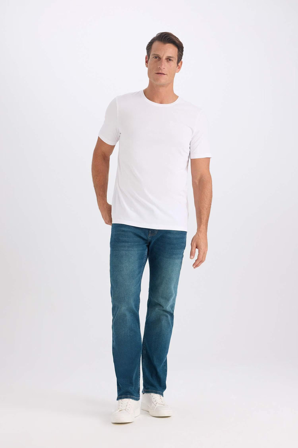 Defacto Erkek  T-shirt M6606AZ/WT34