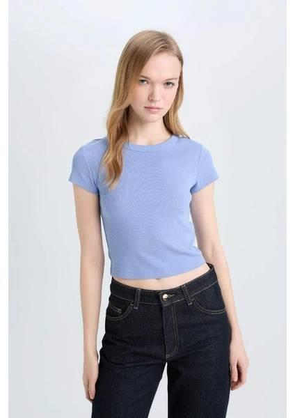 Defacto Kadın Kısa Kol T-shirt E0287AX/BE747