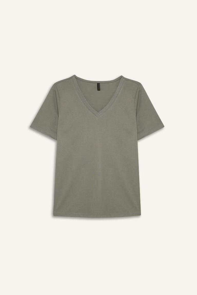 Defacto Kadın Kısa Kol T-shirt K5057AZ/GN1102
