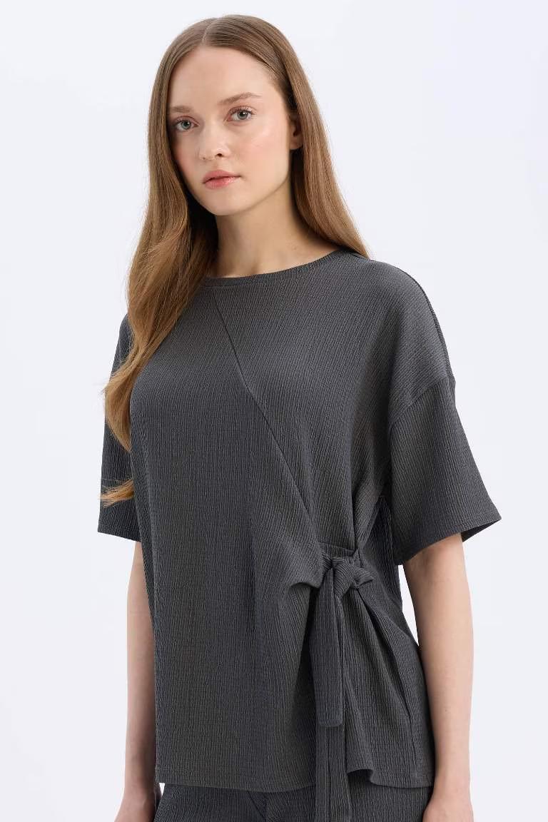 Defacto Kadın Uzun Kol T-shirt D5446AX/AR104