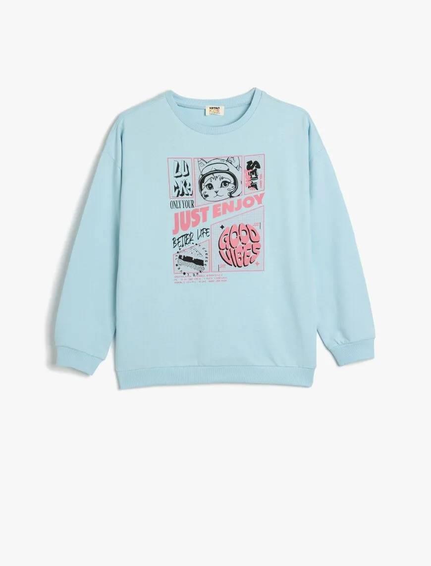 Koton Kız Çocuk Sweat 5SKG10180AK