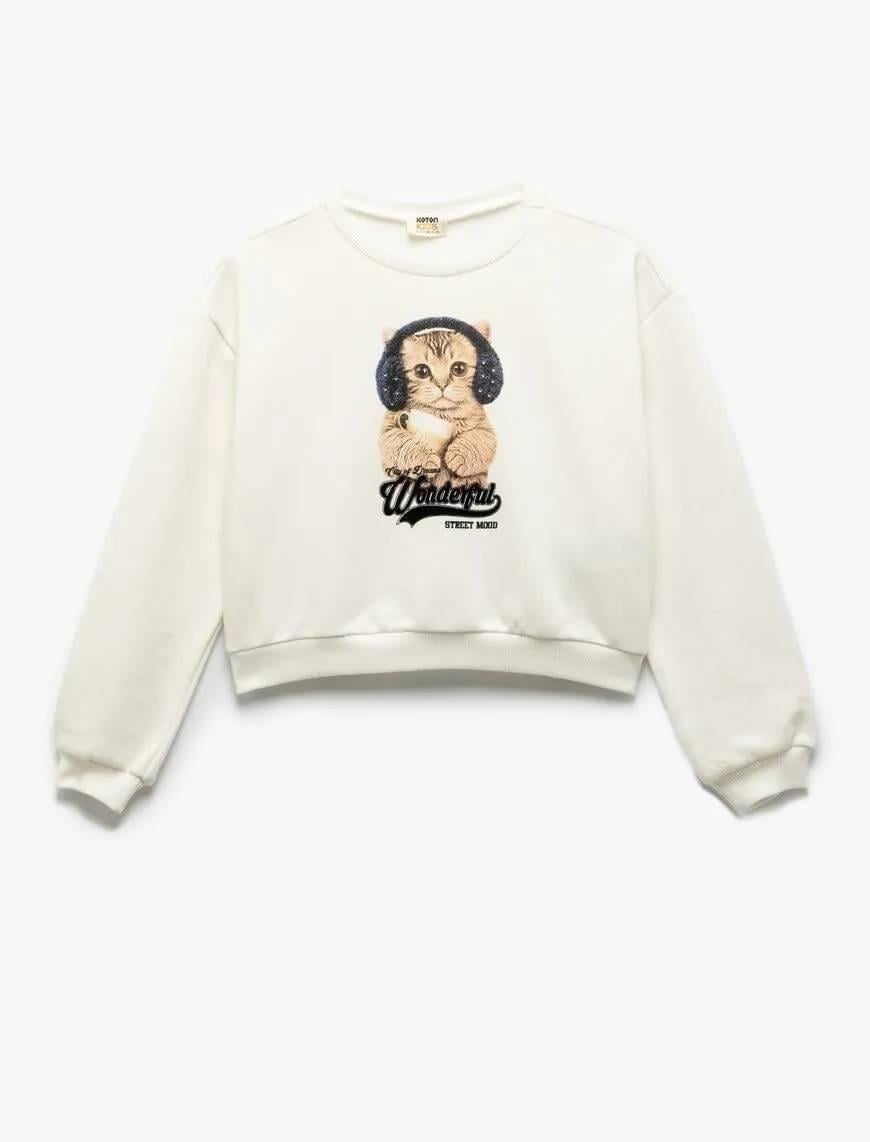 Koton Kız Çocuk Sweat 5SKG10426AK