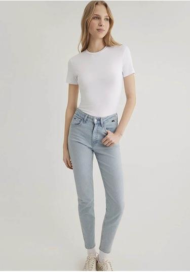 Mavi Yuvarlak Yaka Basıc Kadın T-Shirt M1600963-620