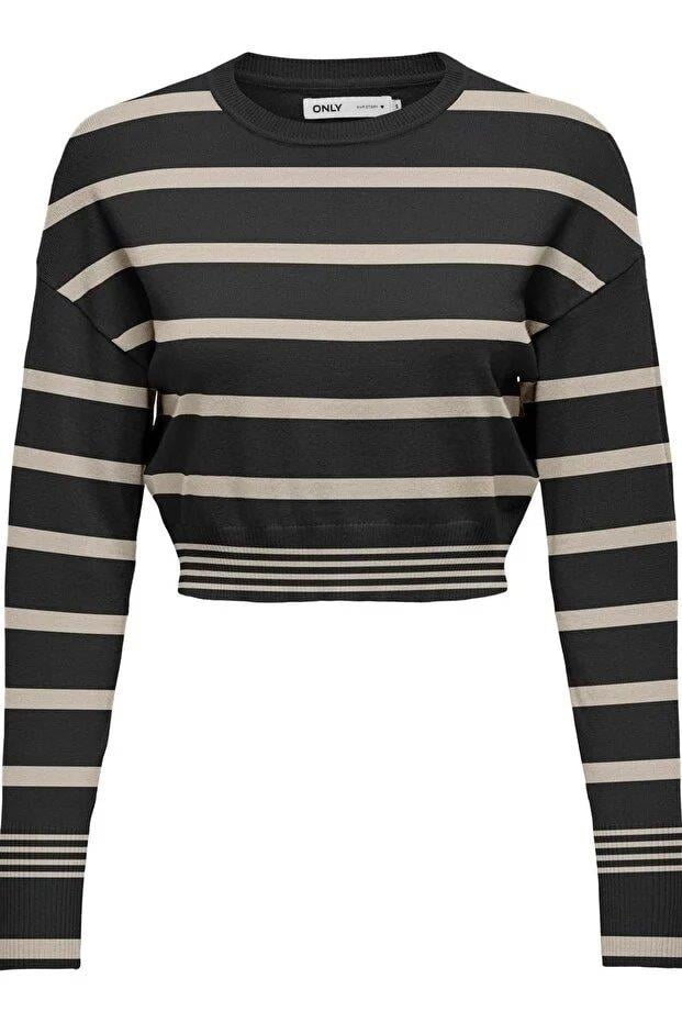 Only Onlıbı Ls Cropped Pullover Cc Knt Kadın Kazak 15262149