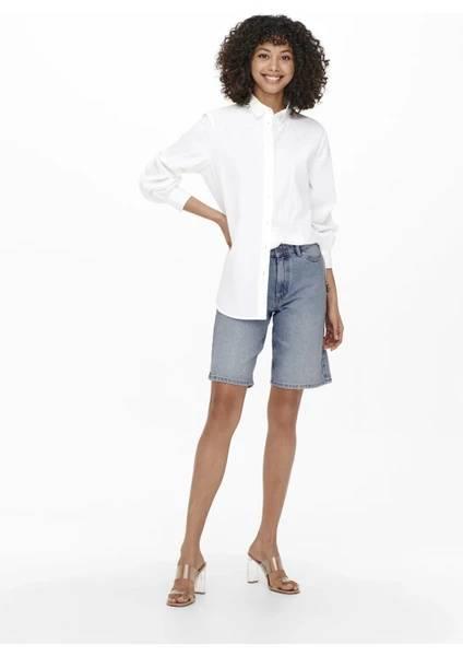 Only Onlsonny Hw Wıde Dnm Shorts Noos Kadın Kot&Kanvas Şort 15256709