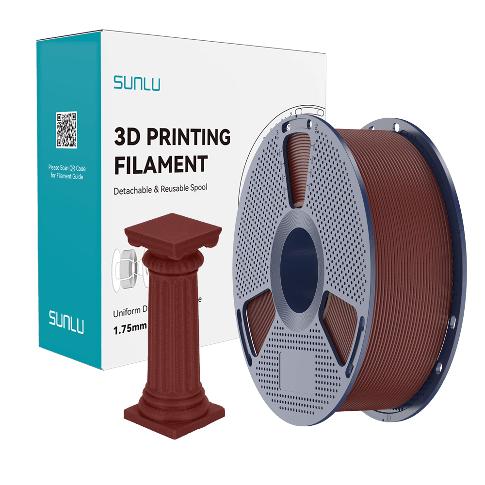 SUNLU High Speed PLA Marble Filament Brick Red