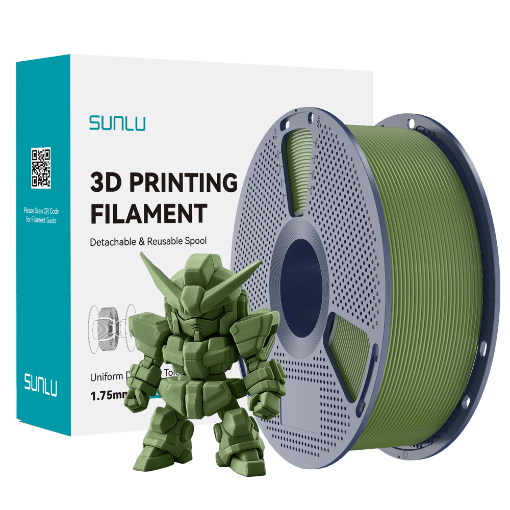 SUNLU PLA+ 2.0 Filament Olive Green