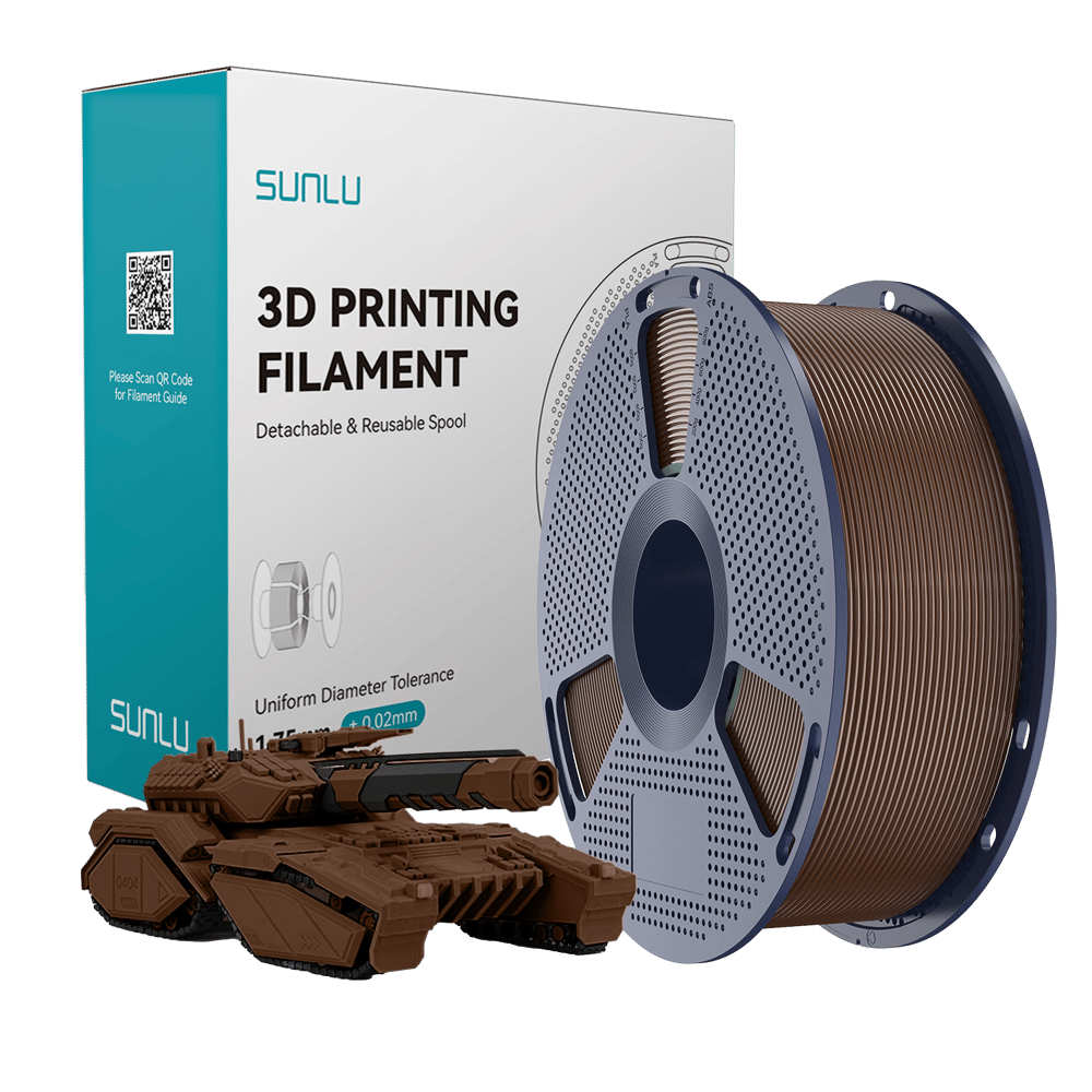 SUNLU PLA Filament Coffee Brown
