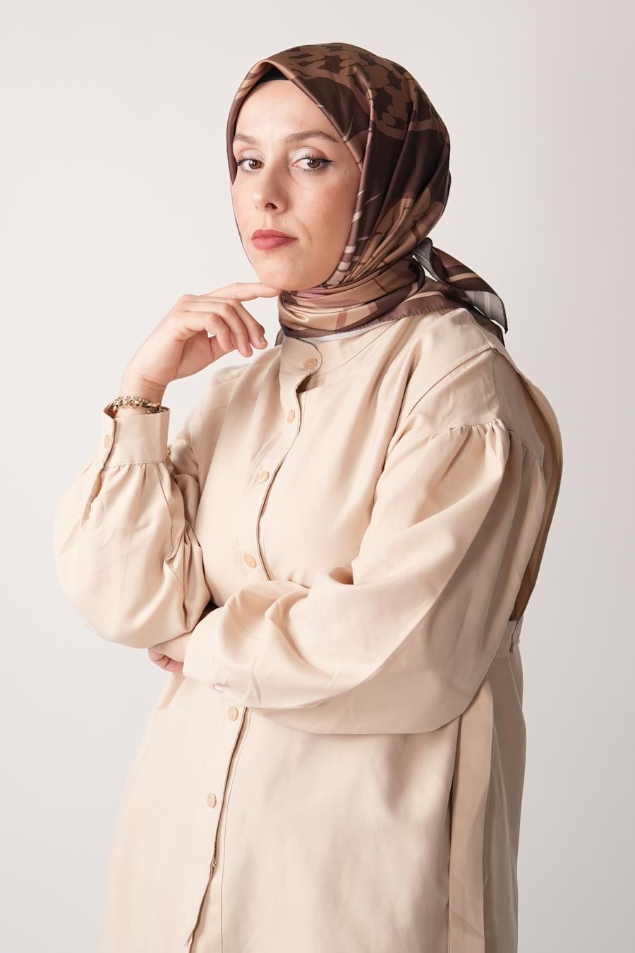 Secret Desen İpeksi Rayon Eşarp