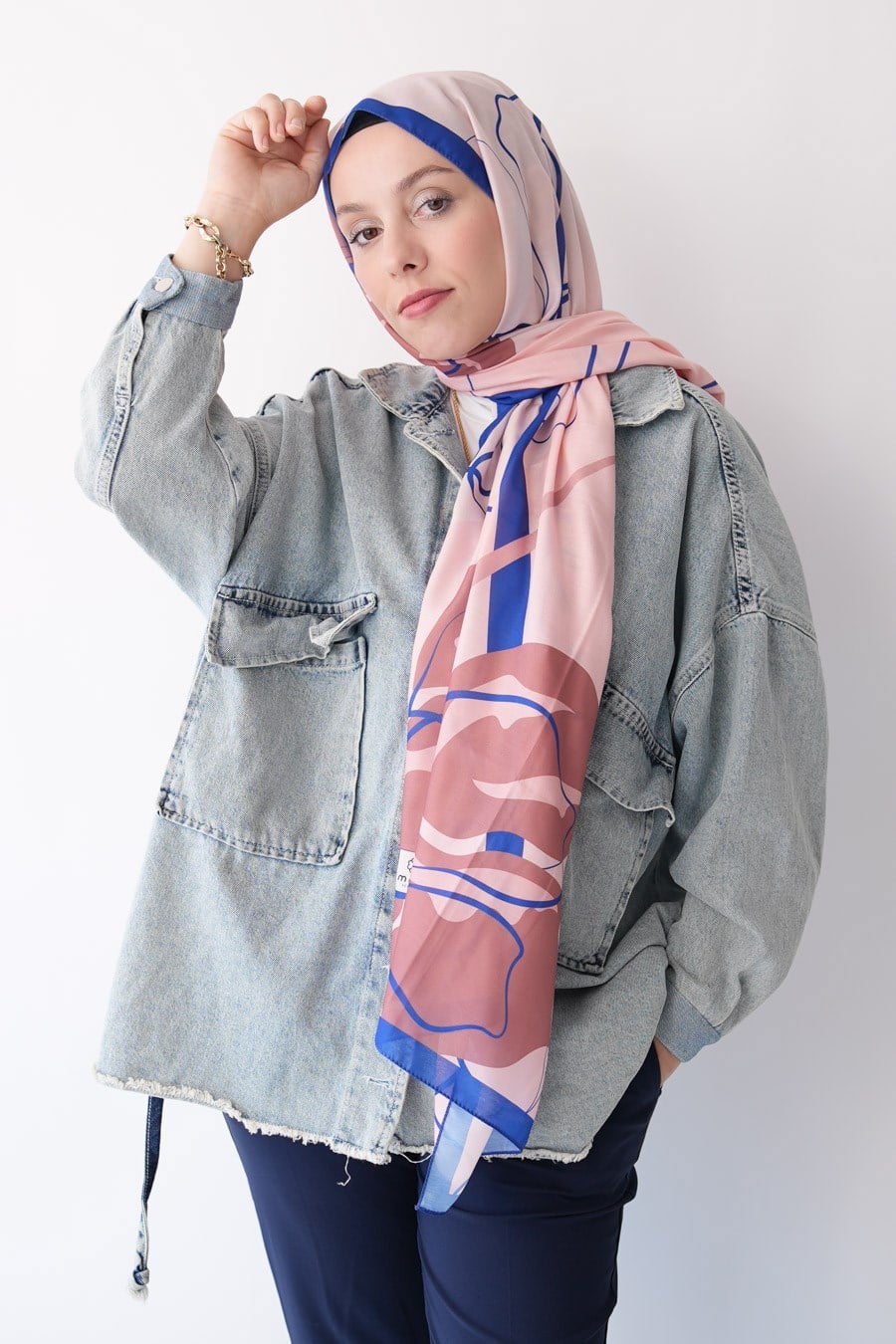 Violet Desen Soft Şal Yavruağzı