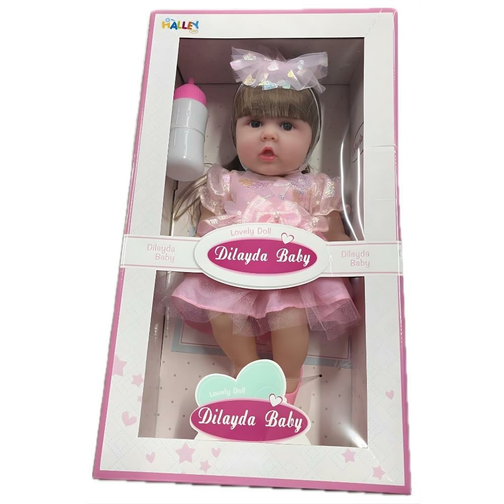 Aksesuralı Yeni Doğmuş 30 Cm Yüksek Gerçeklikte Yumuşak Oyuncak Bebek Sh59814