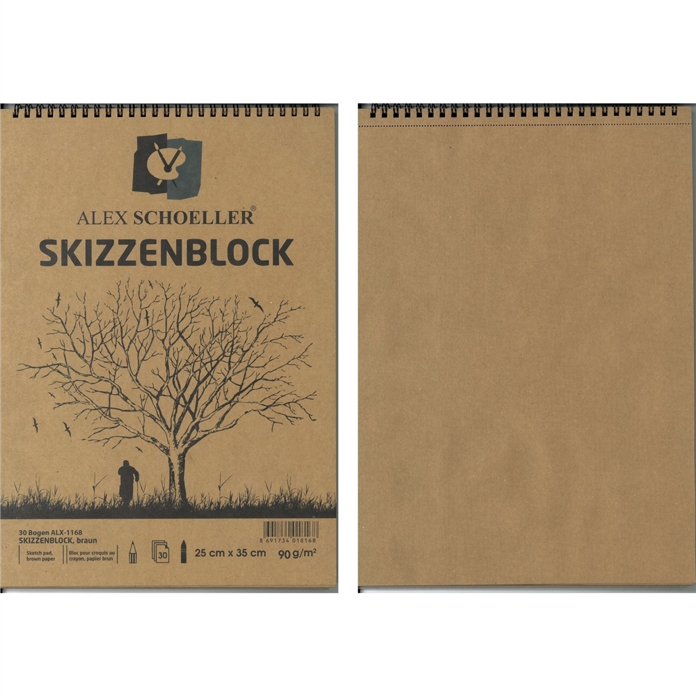 Alex Schoeller Kraft Eskiz Defteri 90gr 25X35cm 30 Yaprak
