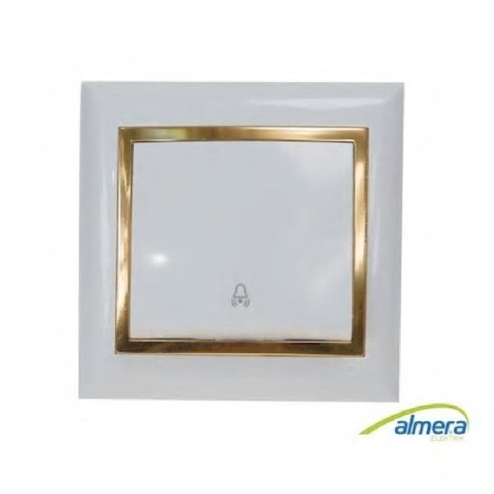 Almera Zil Anahtarı Buz Beyaz+Varak