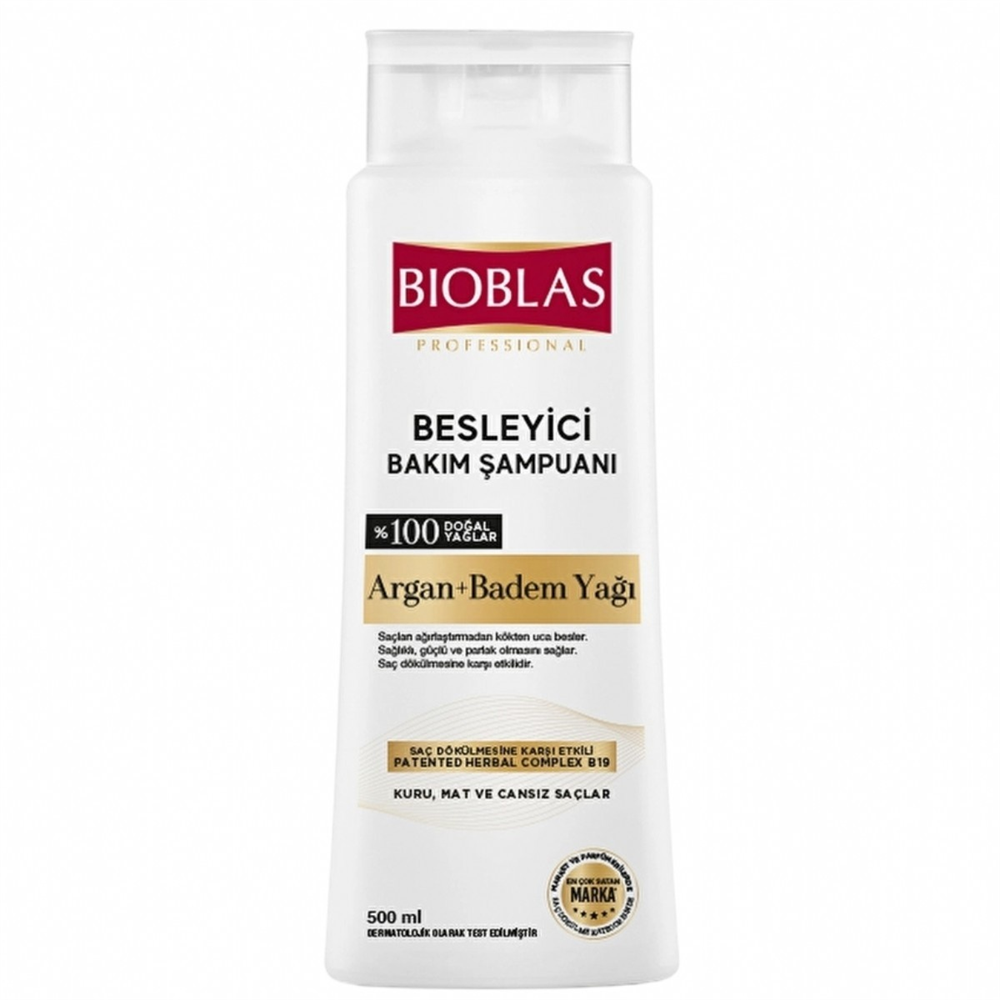 Argan ve badem yağlı saç şampuanı