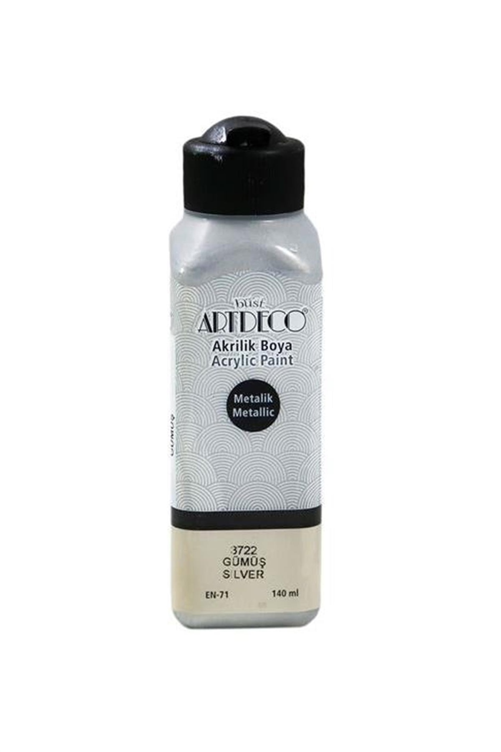 Artdeco Altın Metalik Akrilik Boya 140 Ml Gümüş