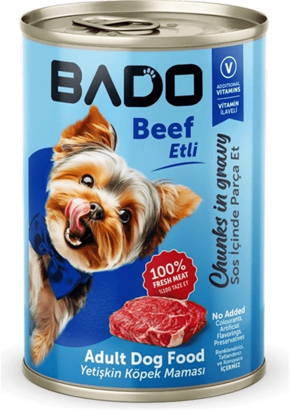 Bado Etli Yetişkin Köpek Konserve Mama 400 Gr