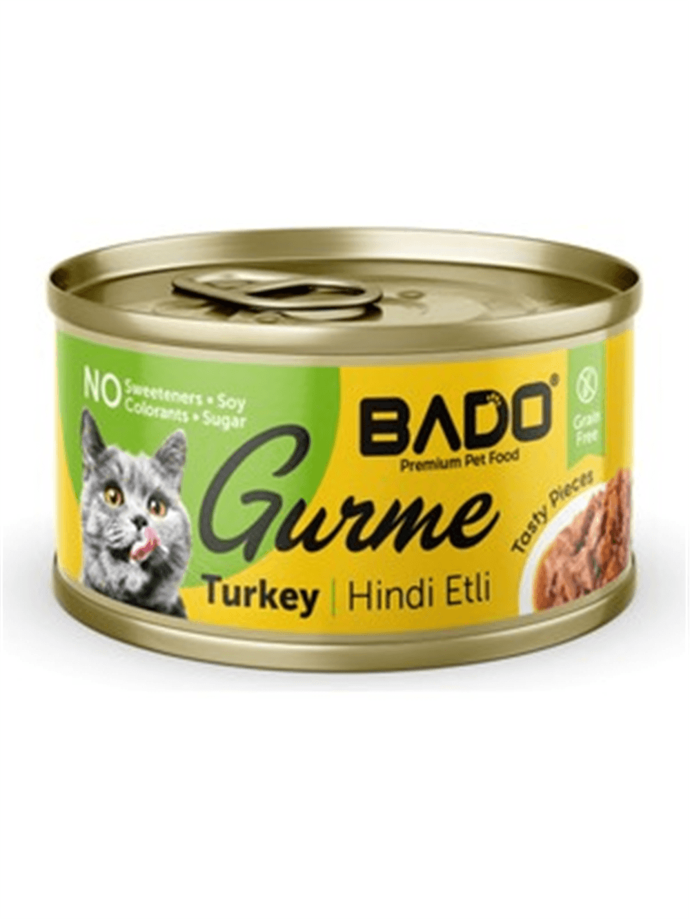 Bado Gurme Yaş Ytş Kedi Maması Hindi Etli 85 Gr