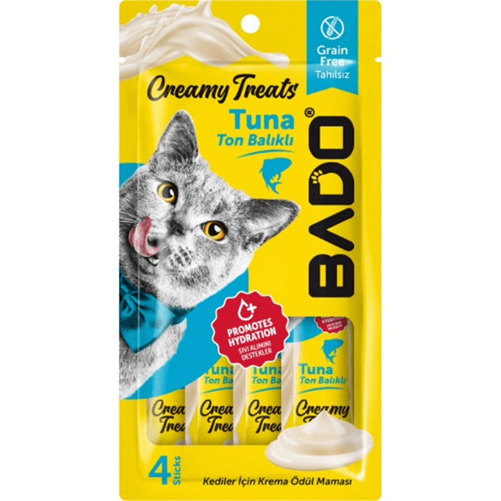 Bado Kedi Krema Ödül Mama Ton Balıklı 4*15 Gr