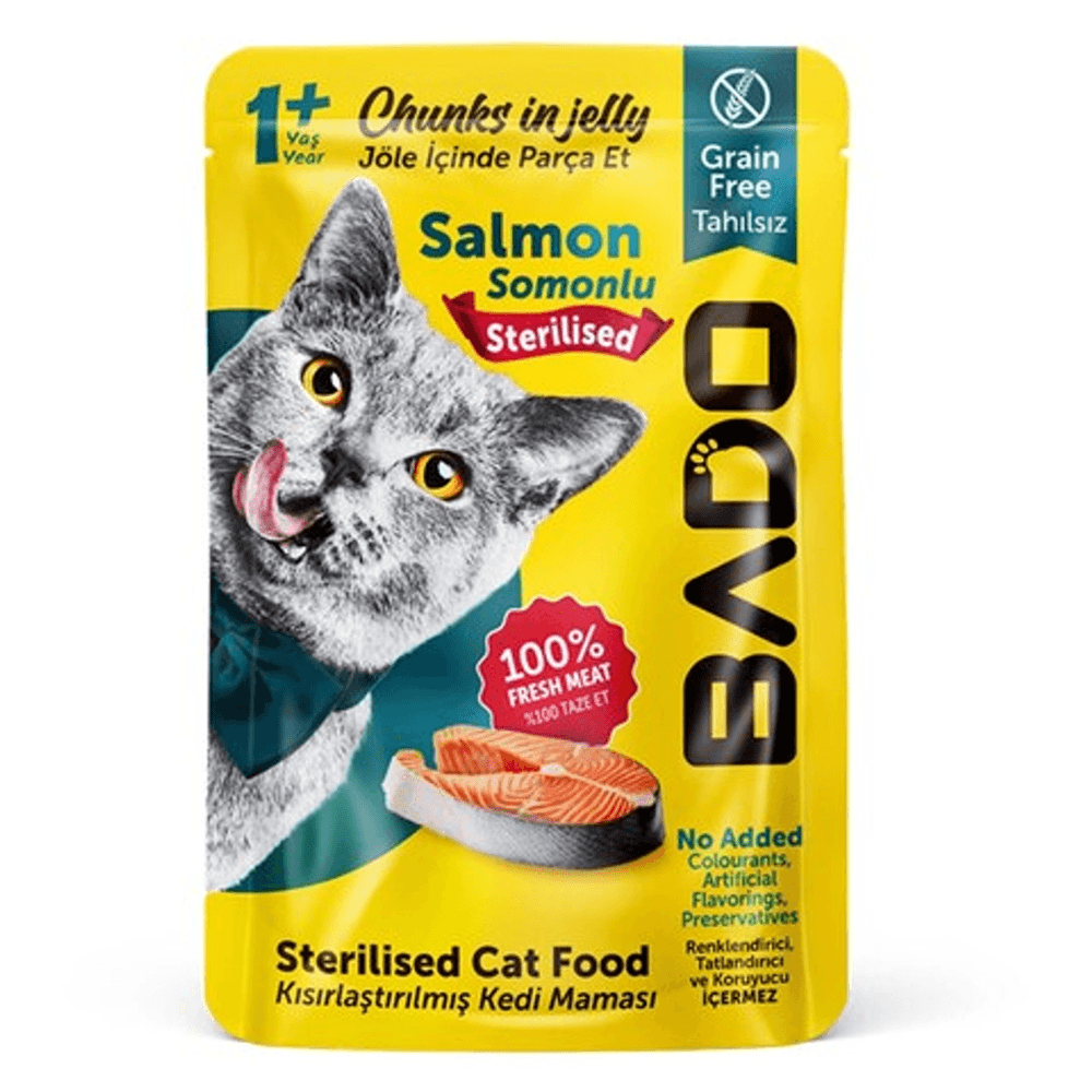 Bado Somonlu Pouch Kısır Kedi Maması 85gr