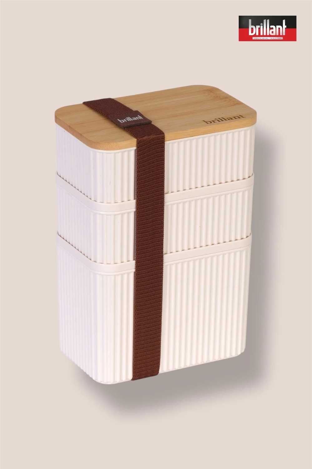 Brillant Zebra Bambu Kapaklı Saklama Kutusu 3 Lü Br-6690 (3509)