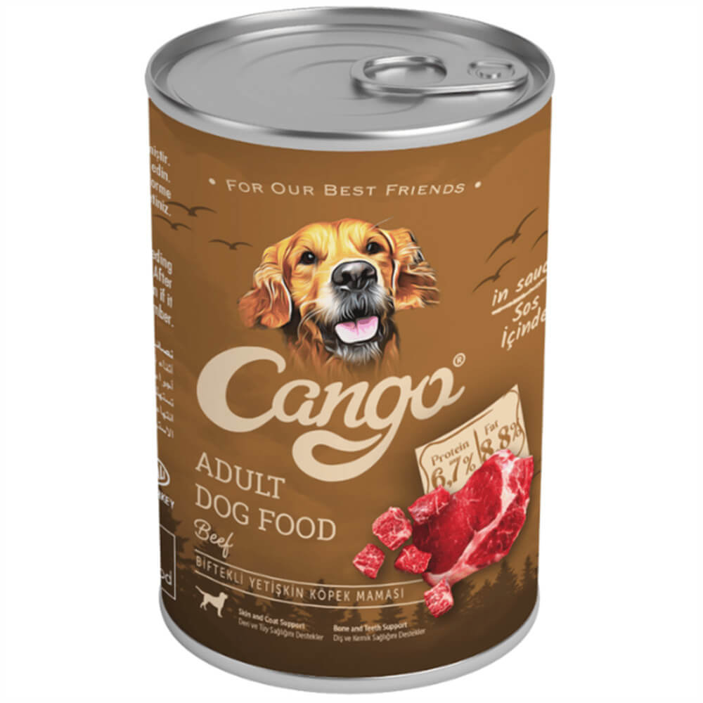 Cango Biftekli Yetişkin Köpek Konserve Mama 415 Gr