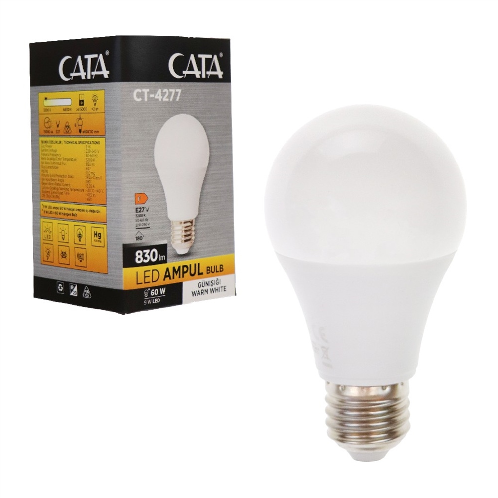 Cata Ct-4277g 9w Led Ampul Günışığı E-27