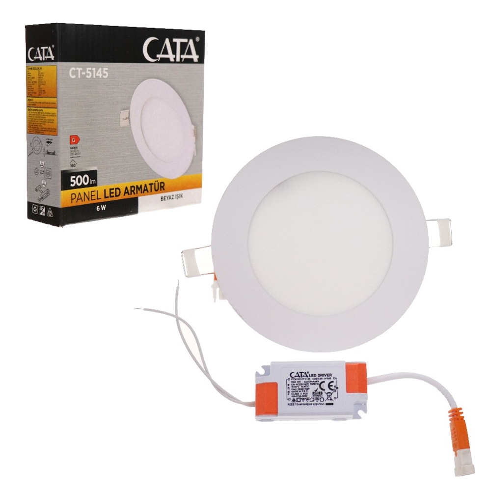 Cata Ct-5145 6 W Slim Panel Beyaz