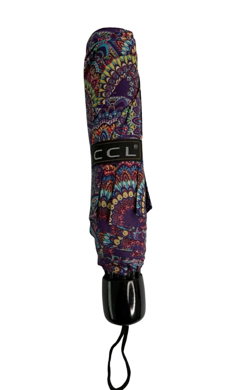 CCL 8 Telli Bohem Desenli Bordo renkli Şemsiye 103G-2