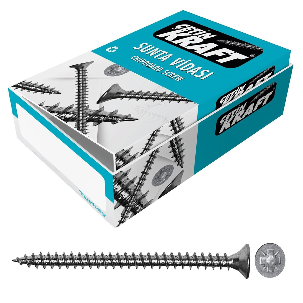 Çetin 3,5*30 Sunta Vida Beyaz Dın7505 Pk:1000