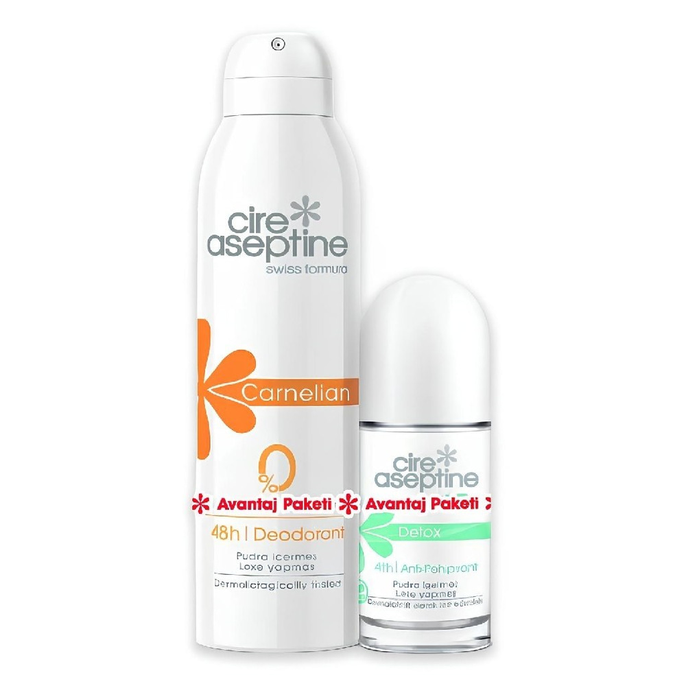 Cire Aseptine Carnelian Deodorant ve Roll-On Seti