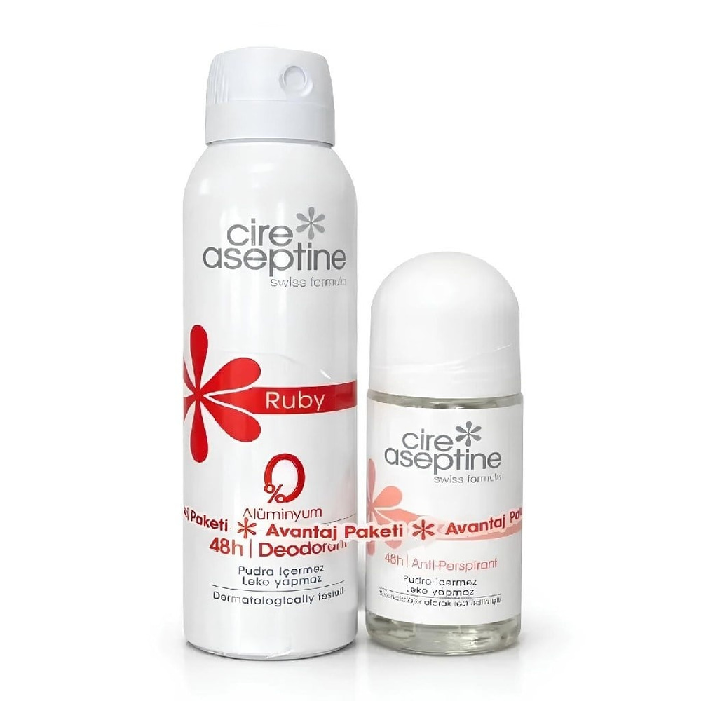 Cire Aseptine Ruby Deodorant ve Roll-On Seti