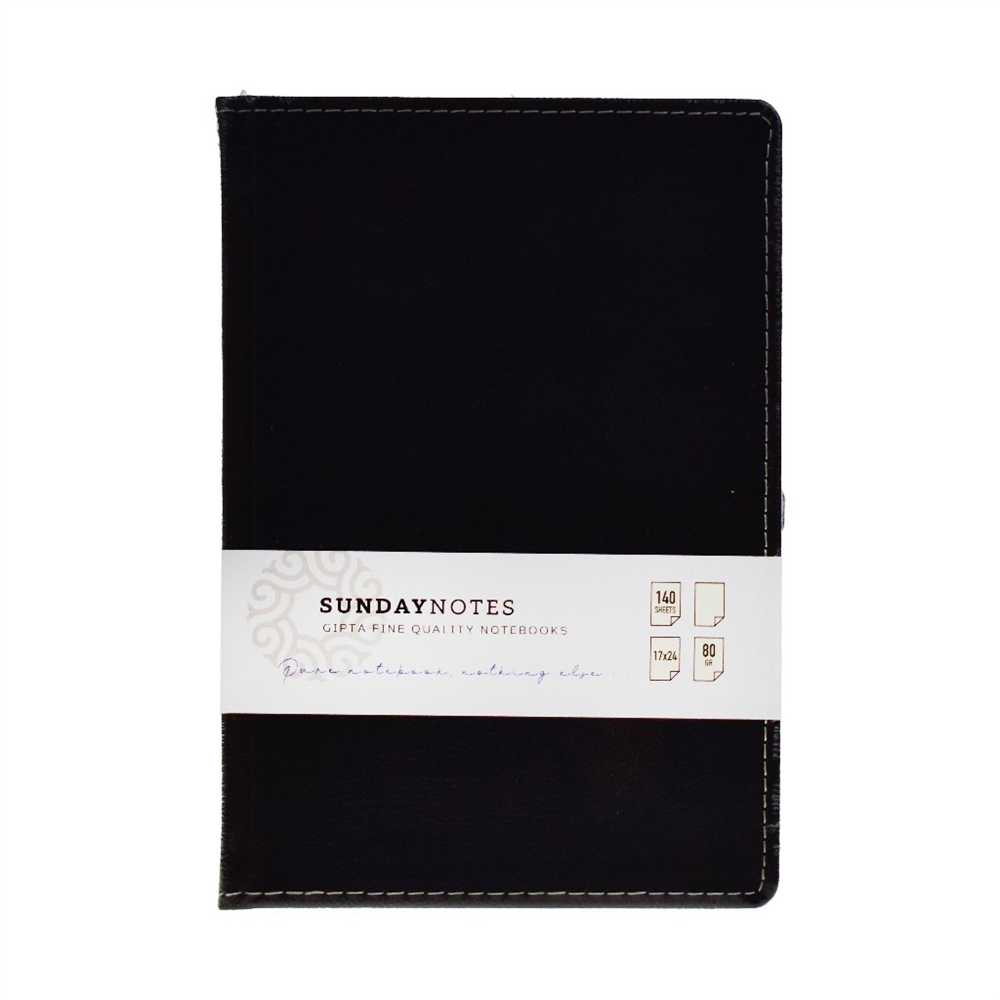 Deri Kapak Çizgisiz Defter
