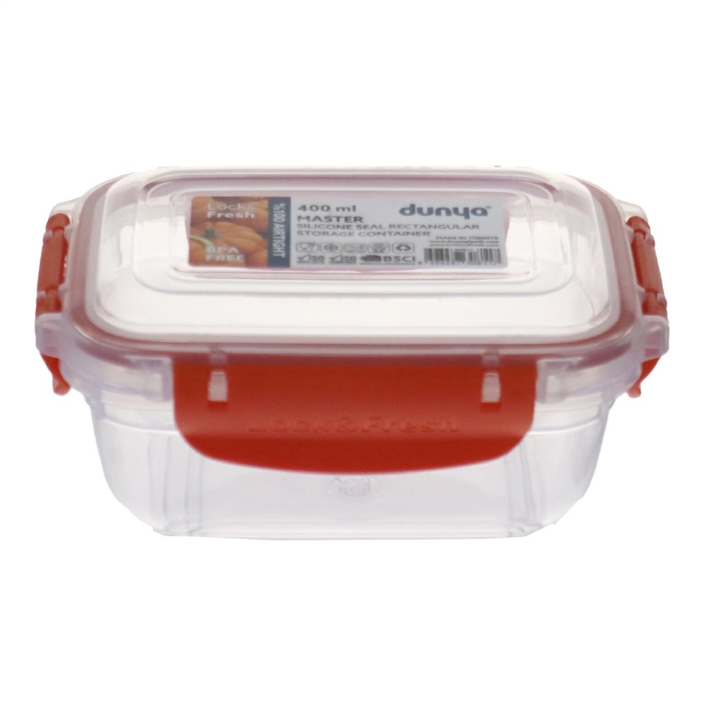 Dünya Pls Master Dikdörtgen Saklama Kabı 400ml 30811