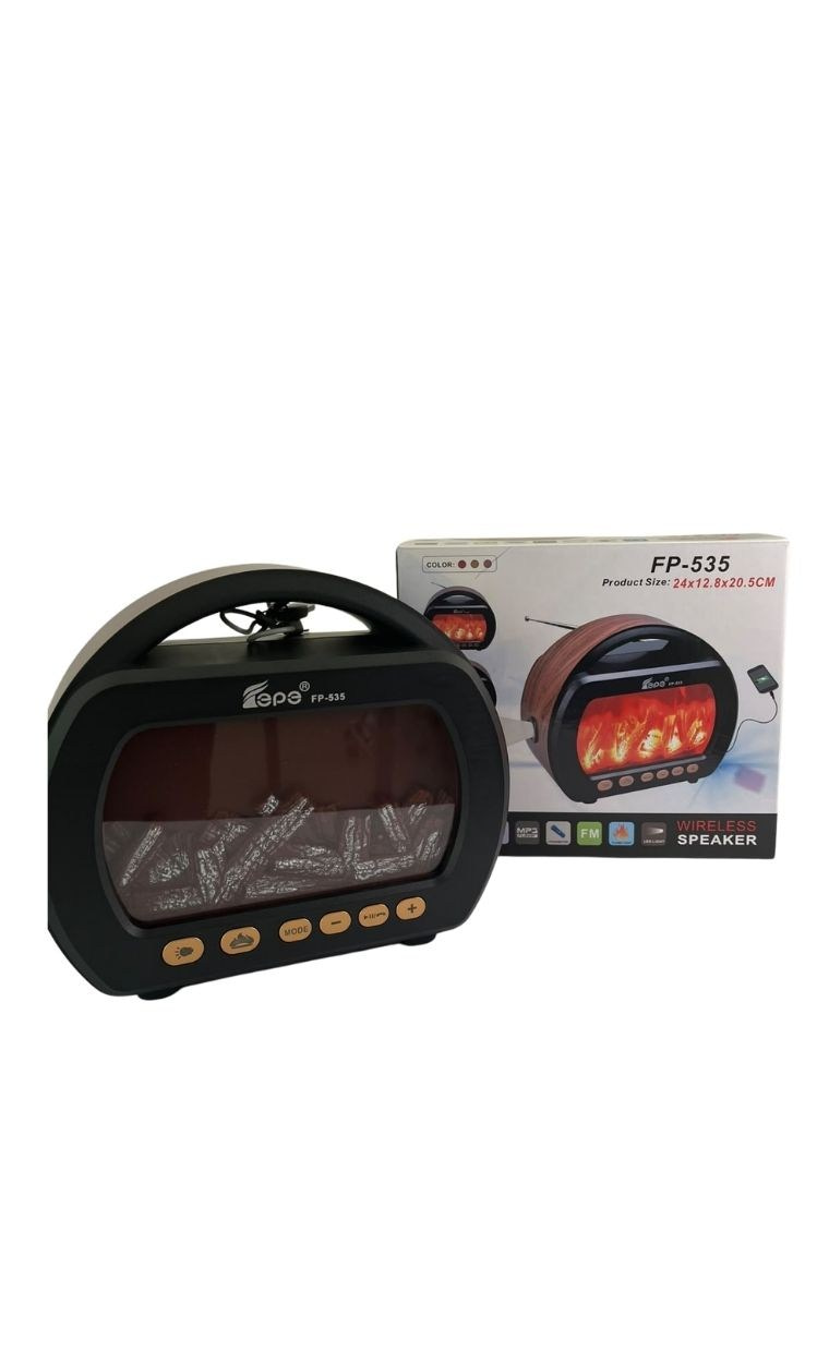 Epe FP-535 Şömine Nostalji Radyo Kablosuz Hoparlör 