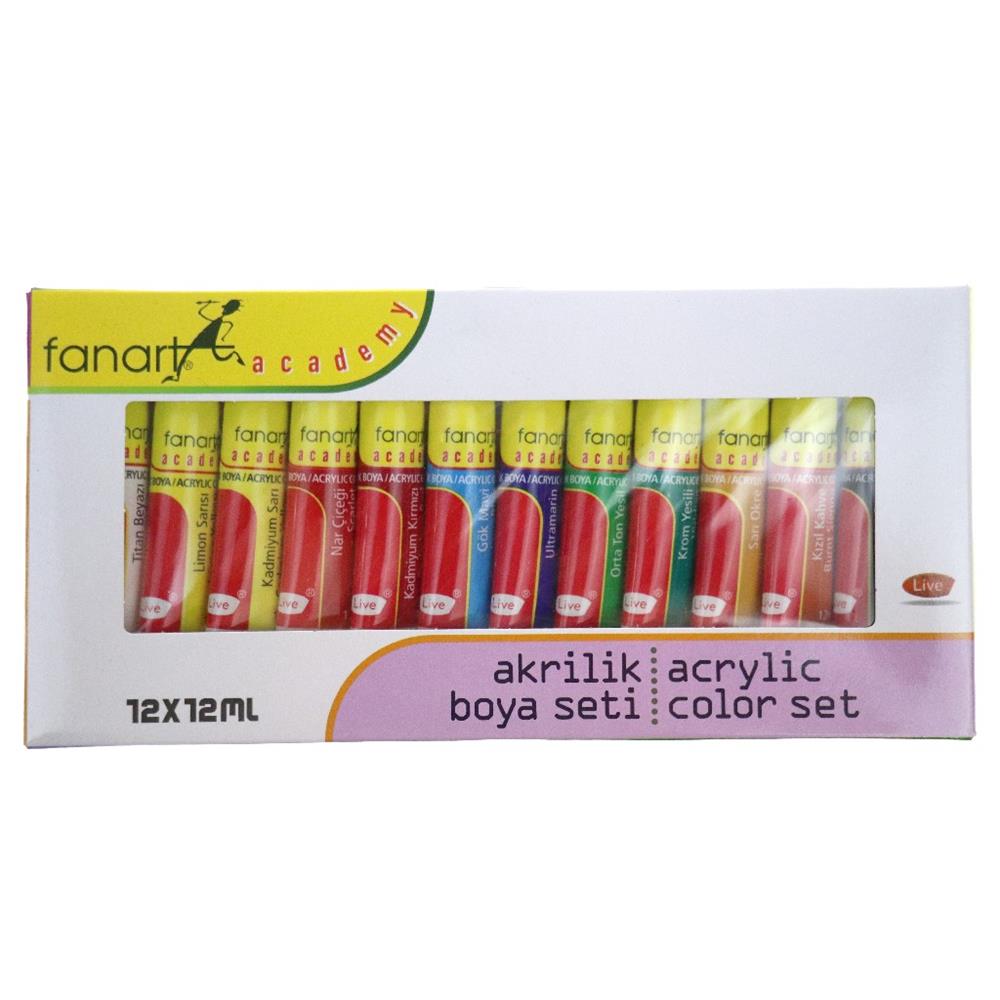 Fanart Academy Akrilik Boya Seti 12*12 Ml