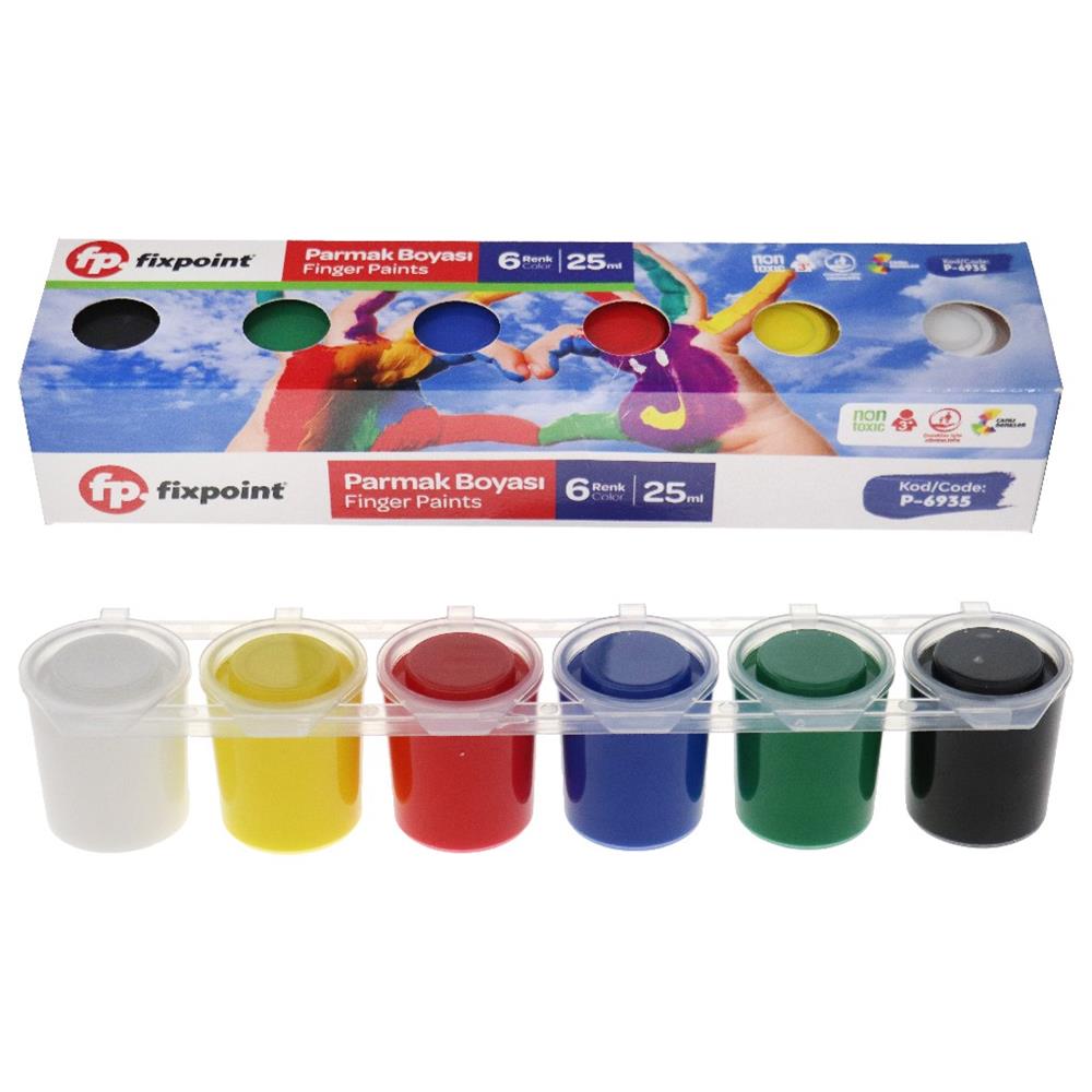 Fixpoint Parmak Boyası 6 Lı 25 Ml P-6935