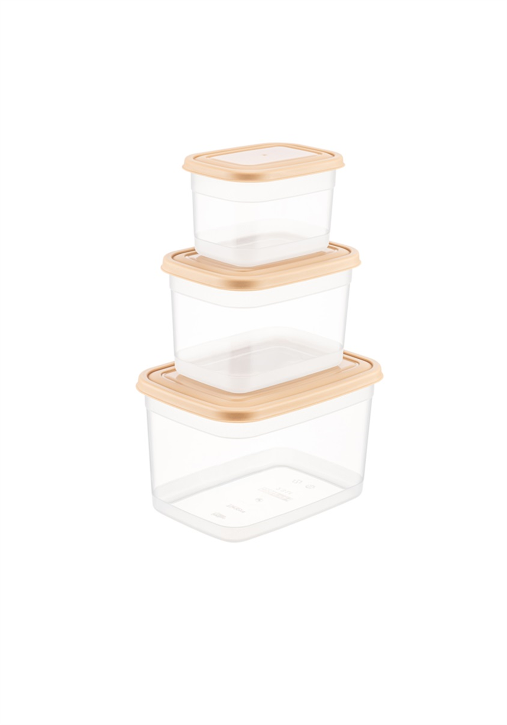 Freshlife Classy Dikdörtgen Saklama 3 Lü (0,6+1,2+2,3 Lt) D-429 03