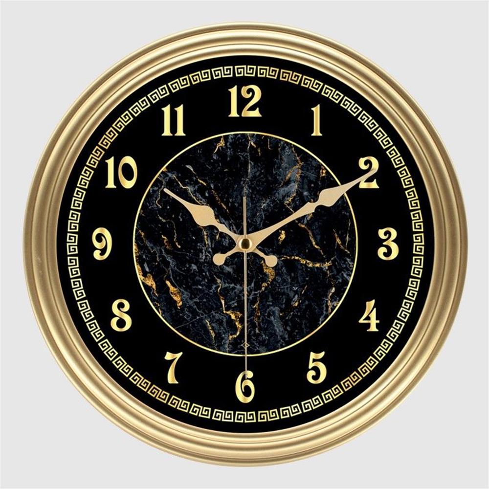 Galaxy Duvar Saati Mermer Gold D-200-A-6