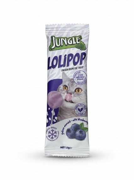 Jungle Kedi Lolipop Yaban Mersinli 1,5 Gr Pelagos