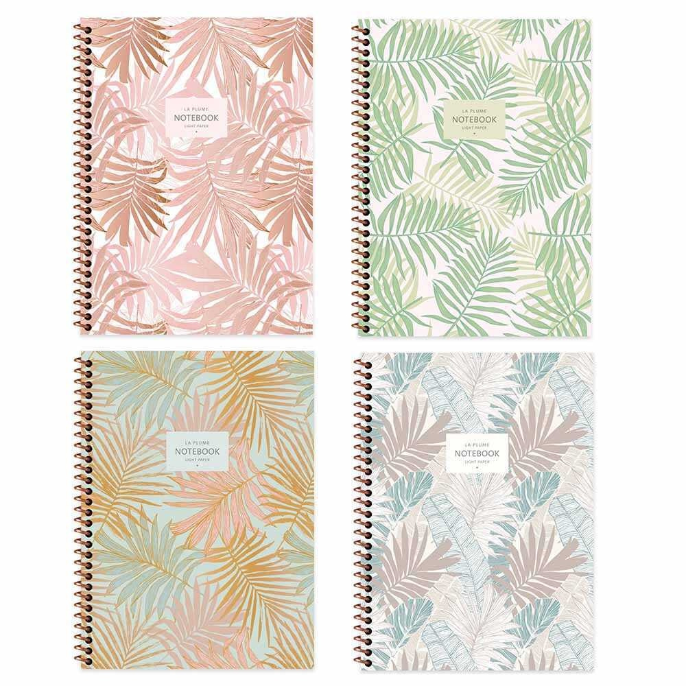 La Plume Leaves Çizgili Defter
