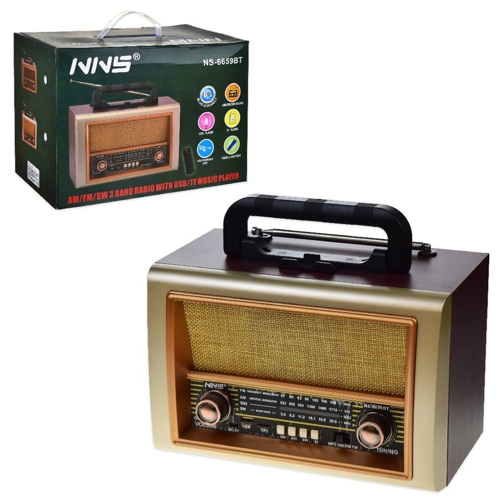 NNS FM Radyolu Müzik Çalar NS-6659BT
