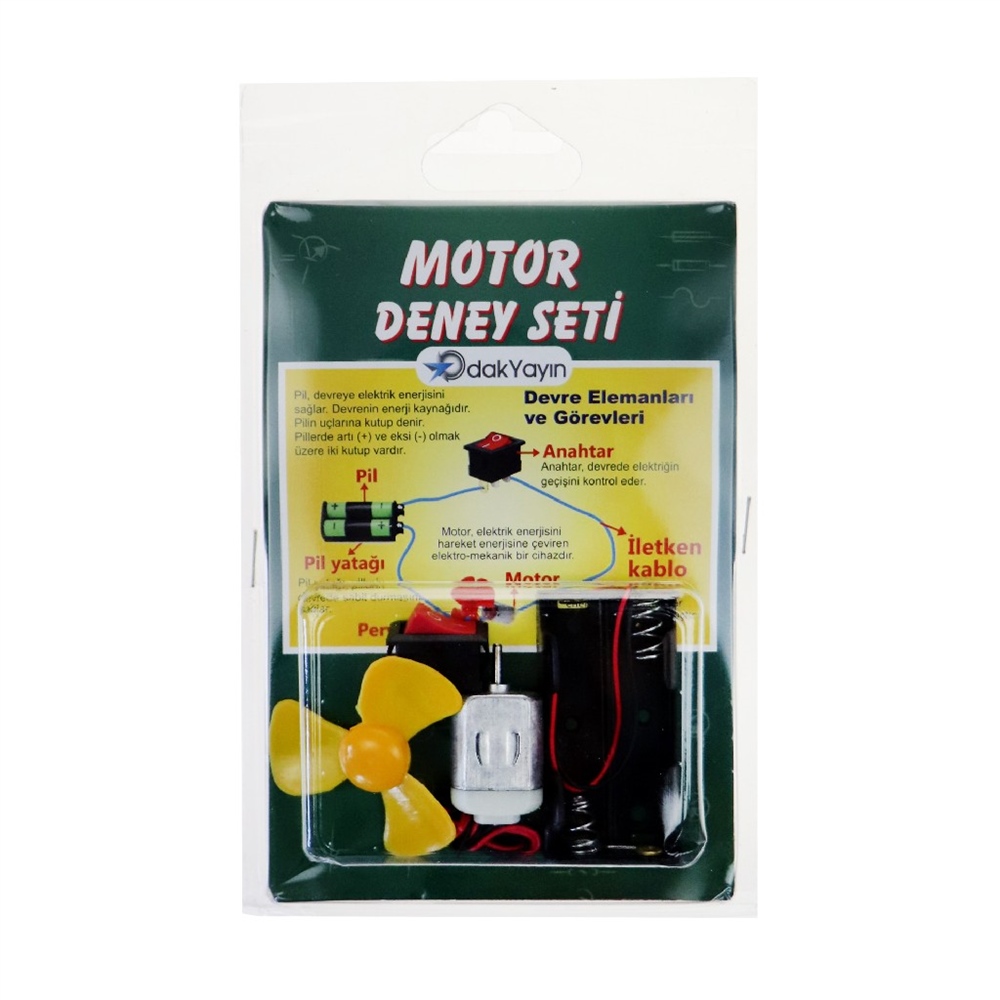 Odak Motor Deney Seti Kartela