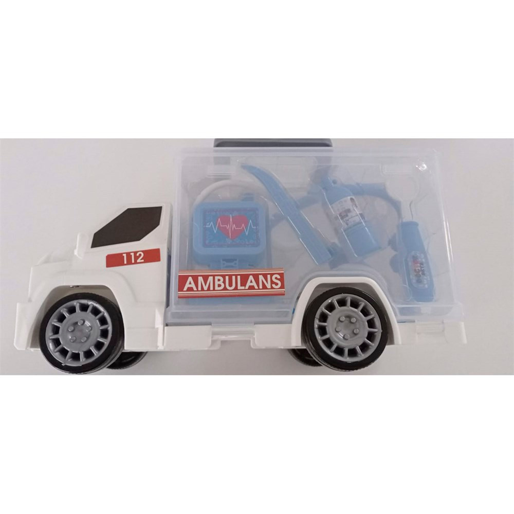 King Toys Çantalı Oyuncak Ambülans Kamyon MRT66