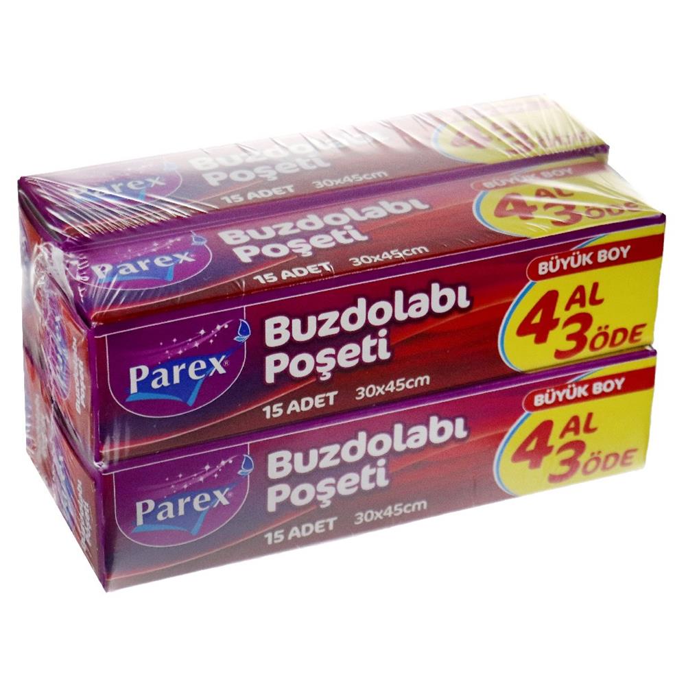 Parex Buzdolabı Poşeti Büyük Boy 4 Al 3 Öde