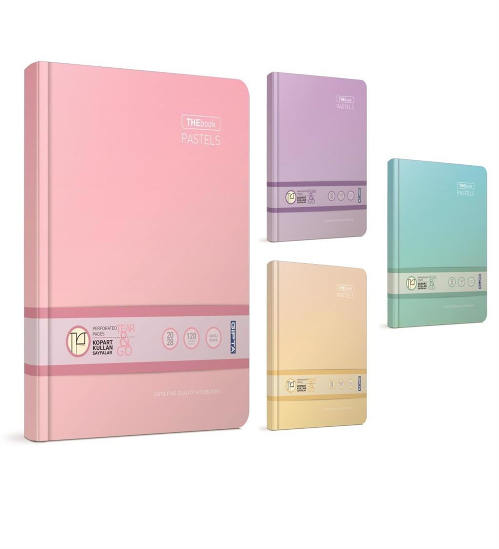Pastel Çizgili Defter