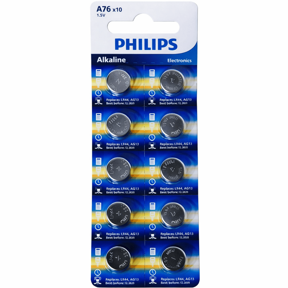 Philips Alkalin 10 Lu Kartela Lr44 Pil